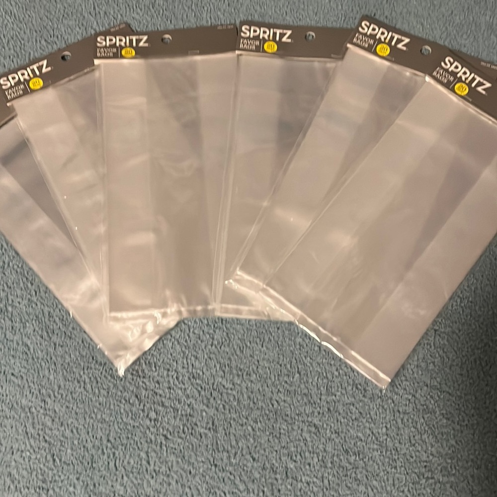 NWOT Spritz Clear Favor Bags, 20 Count